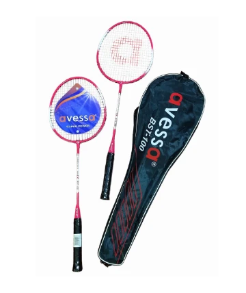 Badminton Raket Set (2 Raket) Avessa BST-100 Kırmızı ürün görseli 1