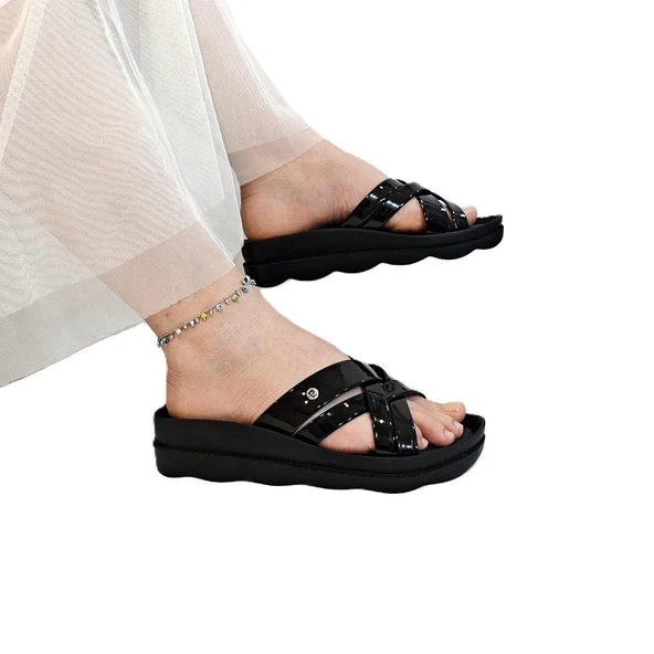Pierre Cardin 7485 Siyah Rugan Bayan Terlik ürün görseli 1