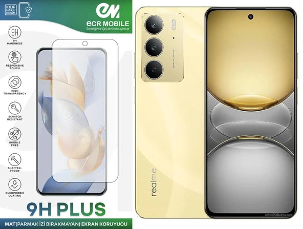 Realme C75 Ekran Koruyucu MAT Parmak İzi Bırakmayan Uyumlu 9H Esnek Nano Kırılmayan ürün görseli 1