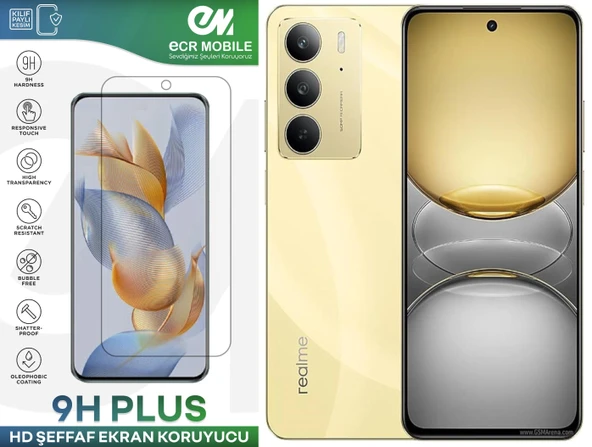 Realme C75 Ekran Koruyucu Esnek Nano Cam Tam Uyumlu Şeffaf ürün görseli 1