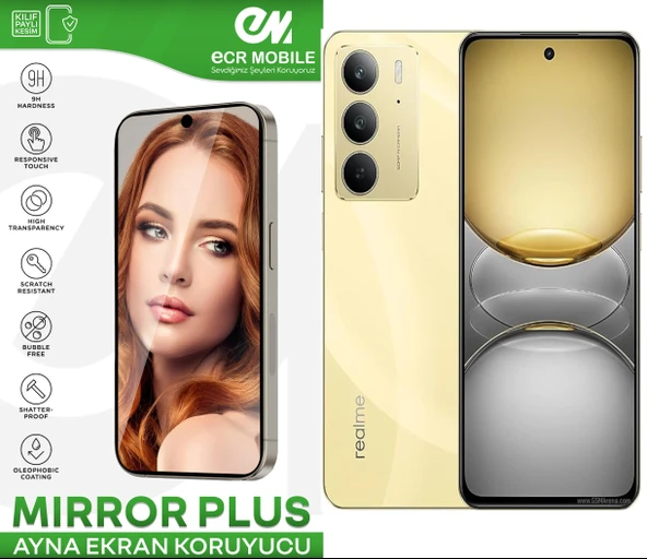 Realme C75 ile Uyumlu Esnek Ayna(Mirror) 9H Nano Ekran Koruyucu ürün görseli 1
