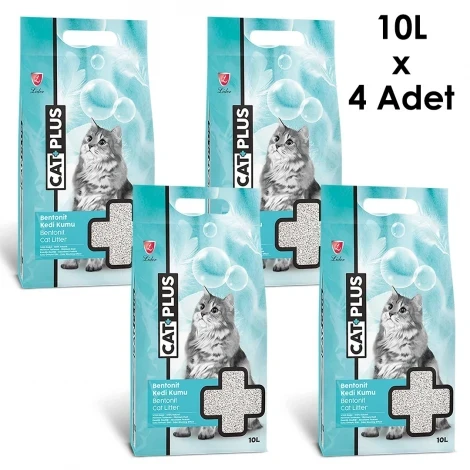 CatPlus Kokusuz Kedi Kumu 10 Lt x 4 Adet ürün görseli 1