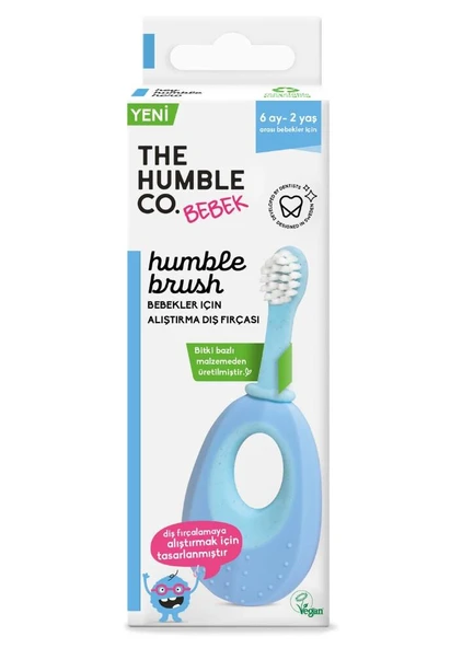 Humble Brush Baby Alıştırma Diş Fırçası | Mavi ürün görseli 1