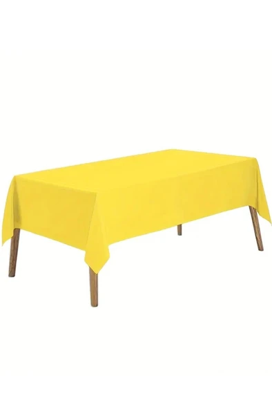 Beysüs Plastik Kullan At Masa Örtüsü Sarı 137 * 270 cm ürün görseli 1