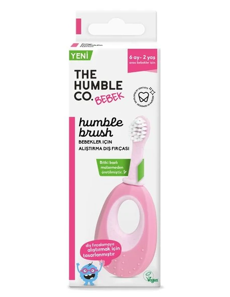 Humble Brush Baby Alıştırma Diş Fırçası | Pembe ürün görseli 1