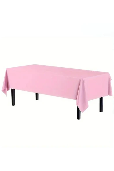 Beysüs Plastik Kullan At Masa Örtüsü Pembe 137 * 270 cm ürün görseli 1