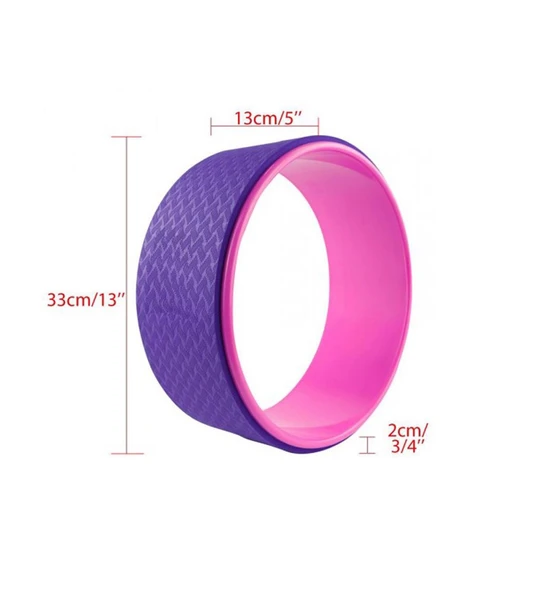 Avessa Yoga Tekerleği Pembe-Mavi - Resim 2