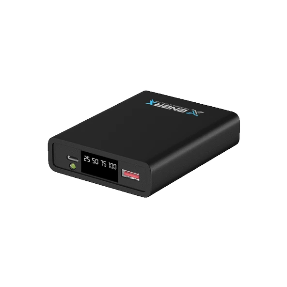 Enerx ENR-P1025DC 10.000 mAh 2.1A LED Göstergeli Powerbank Siyah ürün görseli 1
