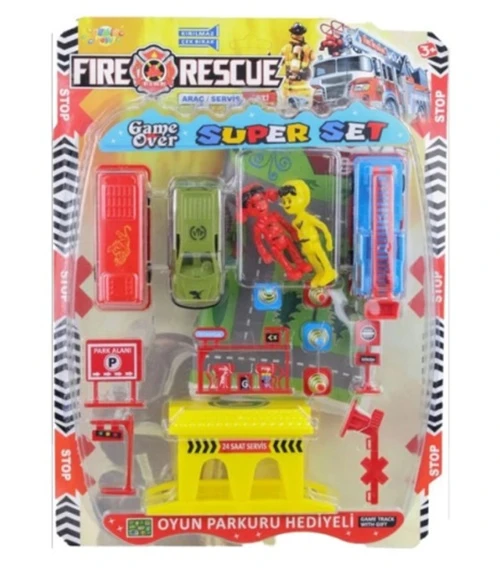Demir Toys Garajlı İtfaiye Seti Dmr-135 ürün görseli 1