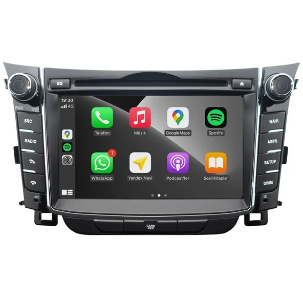 NAVERA NV-AHY8 HYUNDAİ İ30 2012-2016 2RAM 32GB CARPLAY 7" OEM ürün görseli 1