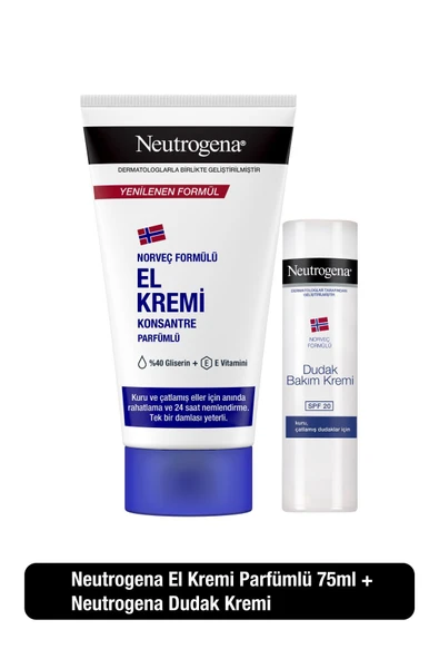 Neutrogena El Kremi Parfümlü Dudak Kremi Hediye ürün görseli 1