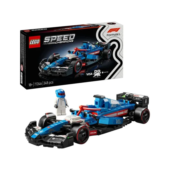 LEGO 77246 Speed Champions Visa Cash App Rb Vcarb 01 F1 Yarış Arabası ürün görseli 1