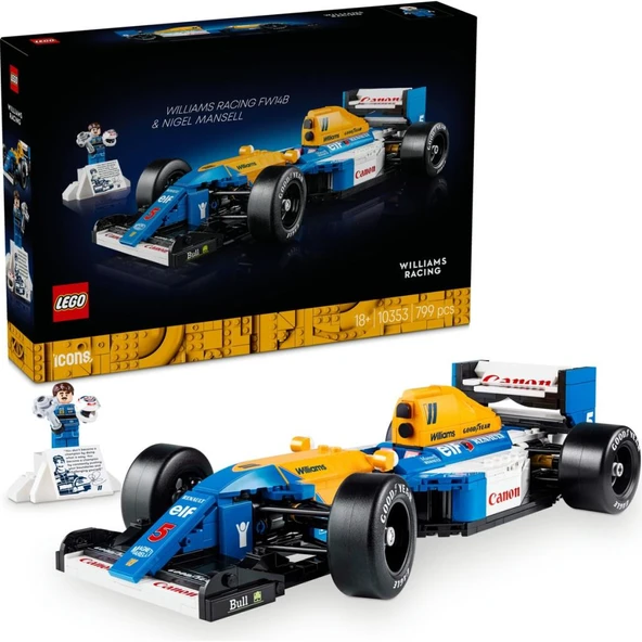LEGO Icons 10353 Williams Racing FW14B ve Nigel Mansell (797 Parça) ürün görseli 1