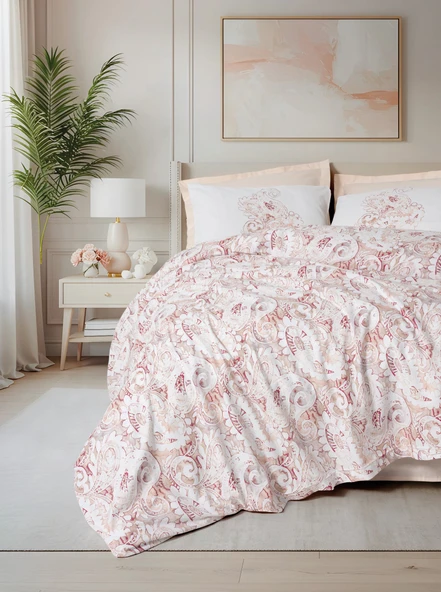 Cotton Box Bohem Tek Kişilik Nevresim Takımı Serava Somon ürün görseli 1