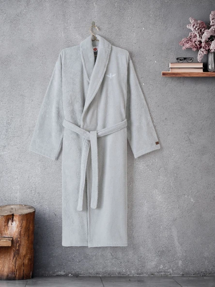 Cotton Box Wellness Bornoz Stone Gri L/XL ürün görseli 1