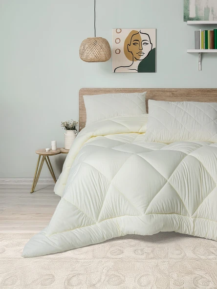 Cotton Box Softwash Tek Kişilik Yorgan Seti Ekru ürün görseli 1