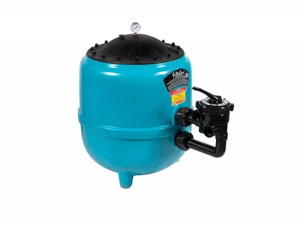 Gemaş FILTRONE L Plastik Havuz Kum Filtresi Vanalı 760 mm Geniş Kapak 22 m3/h-ToptancıyızBiz ürün görseli 1