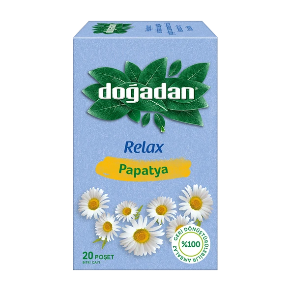 DOĞADAN RELAX PAPATYA BİTKİ ÇAYI  20 SÜZEN POŞET 29GR ürün görseli 1