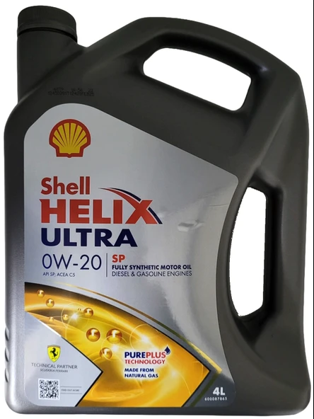 Shell Helix Ultra SP 0w-20 Motor Yağı 4 Litre - Tam Sentetik - ACEA C5 ürün görseli 1