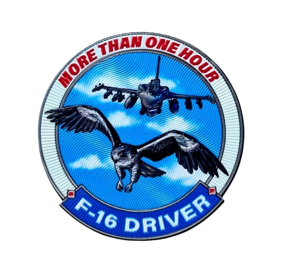 F-16 Figting Falcon F-16 Driver More than One Hour PEÇ - Arma - TPU Patch ürün görseli 1