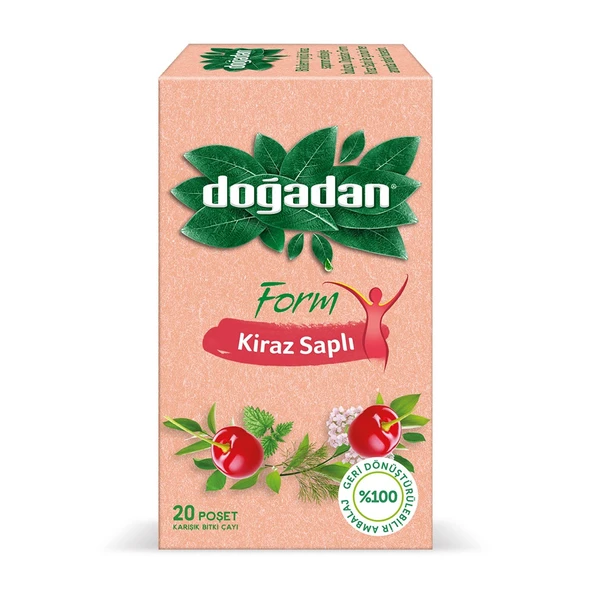 DOĞADAN FORM KİRAZ SAPLI BİTKİ ÇAYI  20 SÜZEN POŞET 36GR ürün görseli 1