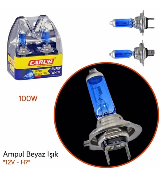 Carub H4 24V Süper Beyaz Işık - Resim 2
