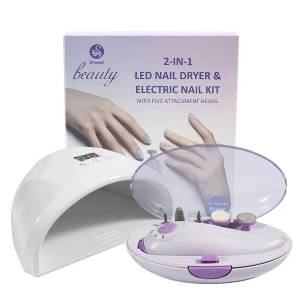 Showell Beauty 2'si 1 Arada LED Oje Kurutucu ve  Manikür Seti ürün görseli 1