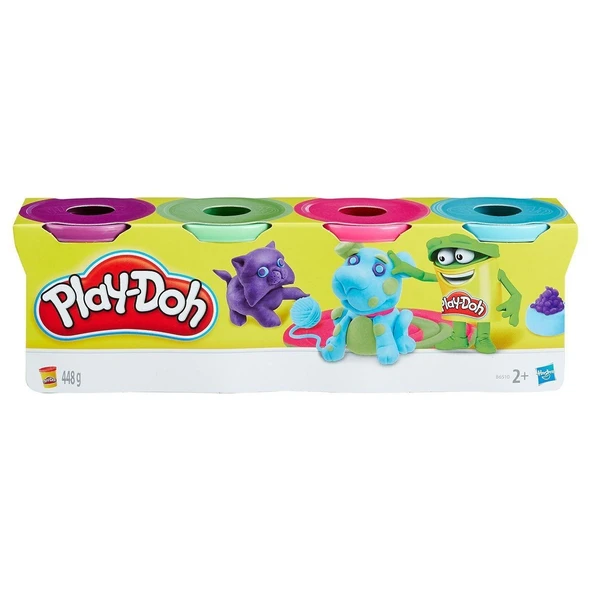 B5517  Play-Doh 4'lü Hamur / +2 yaş - 1 Adet Stokta Olan Gönderilir ürün görseli 1