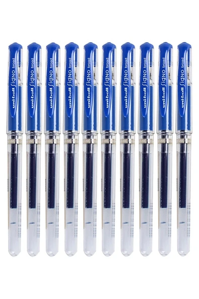Mavi İmza Kalemi 10 Adet Uniball Signo Broad 1.0 mm Roller Pilot Kalem Um-153 Roller Uçlu Likit Mürekkepli Pilot Kalem ürün görseli 1