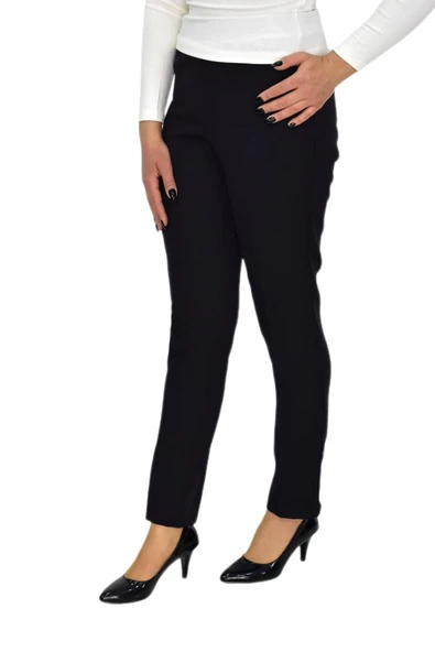 Kadın Paça Puntalı Beli Lastikli Kumaş Pantolon BGL-ST04323 ürün görseli 1