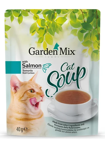 Garden Mix Somonlu Kedi Çorbası 40 gr ürün görseli 1