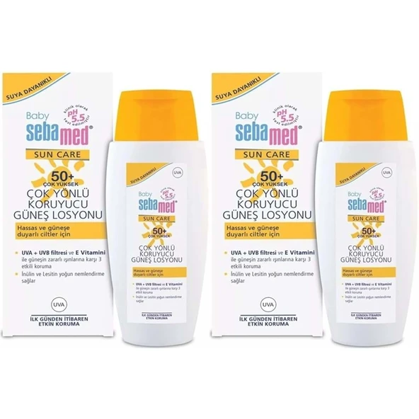 Sebamed Sun Care Bebek Güneş Losyonu Kremi 50+ Faktör 150ML (Hassas Ciltler İçin) (2 Li Set) ürün görseli 1