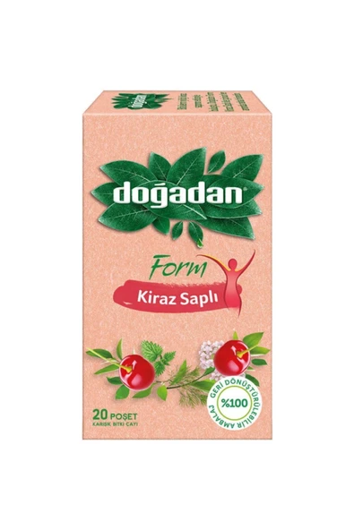 Doğadan Form Kiraz Saplı Bitki Çayı 20'li 5 Adet ürün görseli 1
