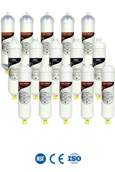 WaterMelon  Kapalı Kasa Su Arıtma Cihazı Yeni Seri Inline 3 Aşamalı 5 Takım Filtre Seti ürün görseli 1