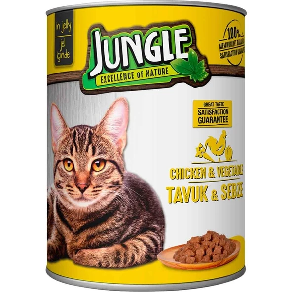 Jungle Kedi Tavuklu Sebzeli Konserve 415 Gr ürün görseli 1