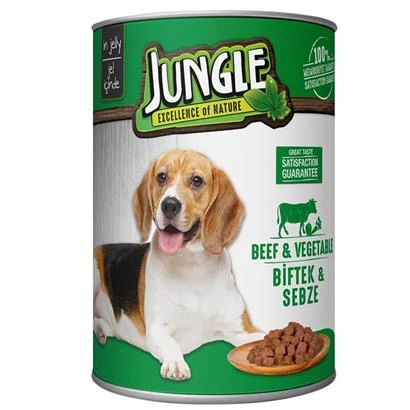 Jungle Köpek Biftekli Sebzeli Konserve 415 Gr ürün görseli 1