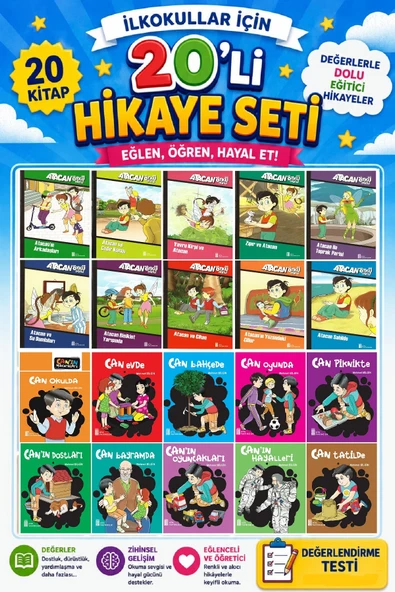 2.Sınıflar İçin 20 li Hikaye Seti (32 Sayfa) ürün görseli 1