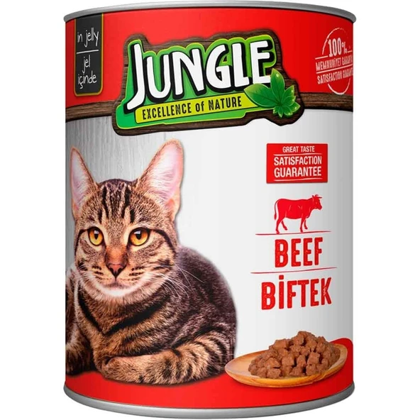 Jungle Biftekli Kedi Konservesi 415 Gr ürün görseli 1