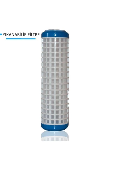 WaterMelon  Daire Bina Sayaç Girişi 10" Inc 1 Aşama ( Yıkanabilir ) Yedek Filtre Seti ürün görseli 1