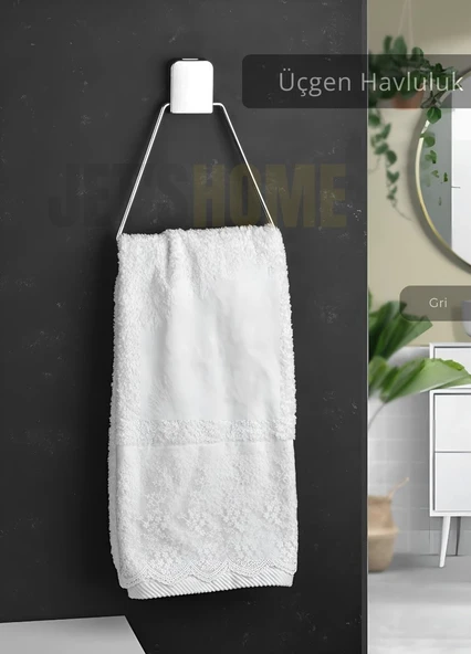 Üçgen Havluluk Paslanmaz Çelik Banyo Havluluk Düzenleyici Krom ürün görseli 1