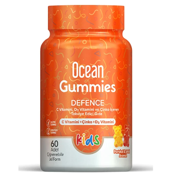 Ocean Gummies Defence Kids 60 Adet Çiğnenebilir Jel Form ürün görseli 1