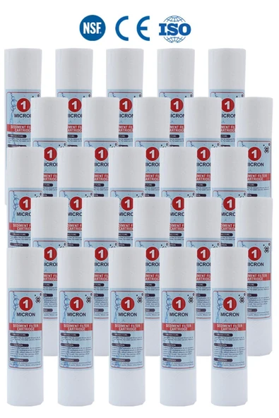WaterMelon  Açık Kasa Su Arıtma Cihazı 10 Inc 1 Mikron Sediment Spun Filtre (25 ADET) ürün görseli 1