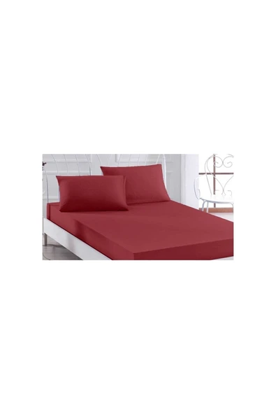 120’lik Penye Lastikli Çarşaf 120*200 Cm (bordo) ürün görseli 1