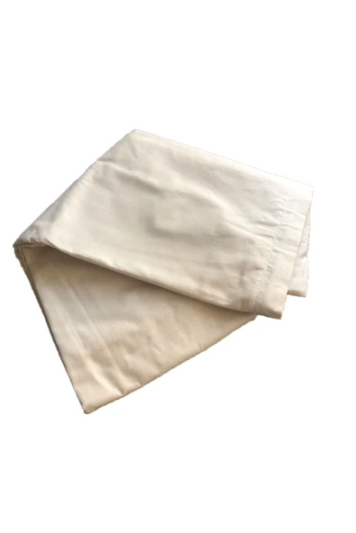 %100 Pamuklu Ranforce Yastık Kılıfı - Krem - 2'li Set 50x70 ürün görseli 1