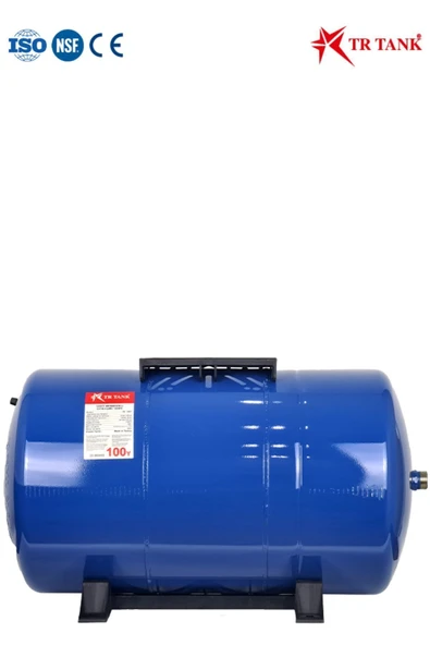 WaterMelon  Trtank Profesyonel 100 Litre Yatay Ayaklı Nsf Membranlı Hidrofor Genleşme Tankı ürün görseli 1