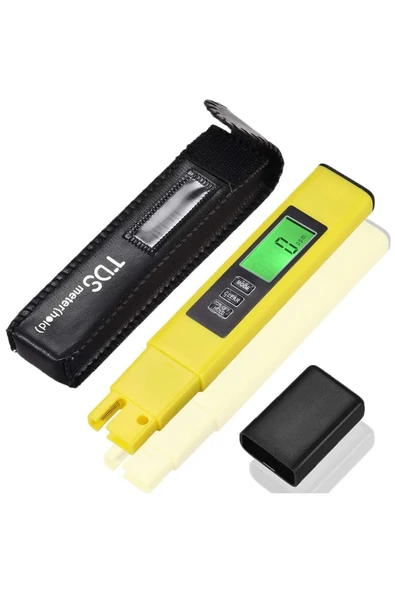 WaterMelon  Tds Metre Termometreli Su Kalite Ölçüm Cihazı+pil+kılıf ürün görseli 1