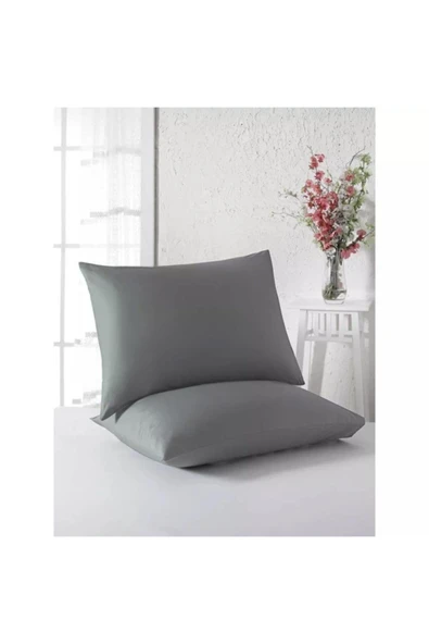 Düz Pamuklu 2'li Yastık Kılıfı 50x70 Cm ürün görseli 1