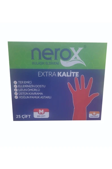 Nerox Bulaşık Eldiveni - M - Medium  5 çift - Resim 2