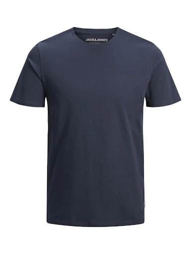 JACK JONES Erkek Lacivert Pamuklu Tişört 12156101 - Jack & Jones - LACİVERT - S ürün görseli 1
