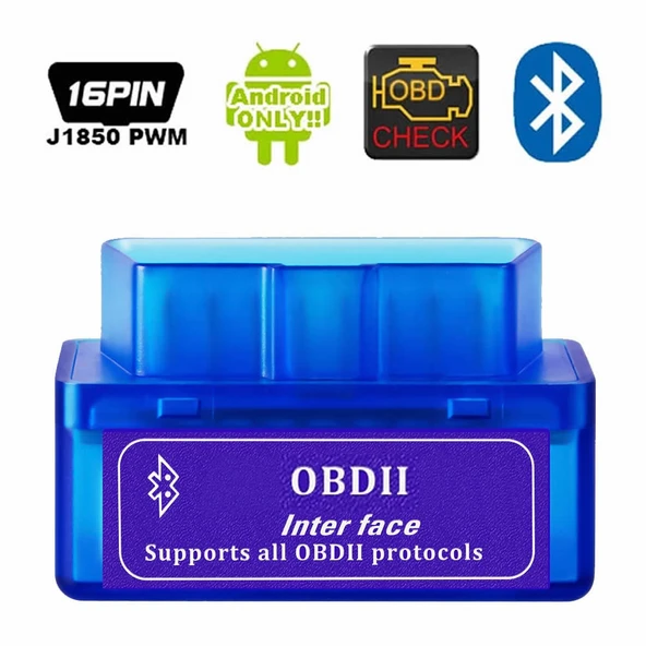 OBDII Bluetooth Araba Arıza Tespit Cihazı Beyin Ayar Test Tamir Aracı Android Windows Kablosuz Can Haberleştirme Devresi ürün görseli 1